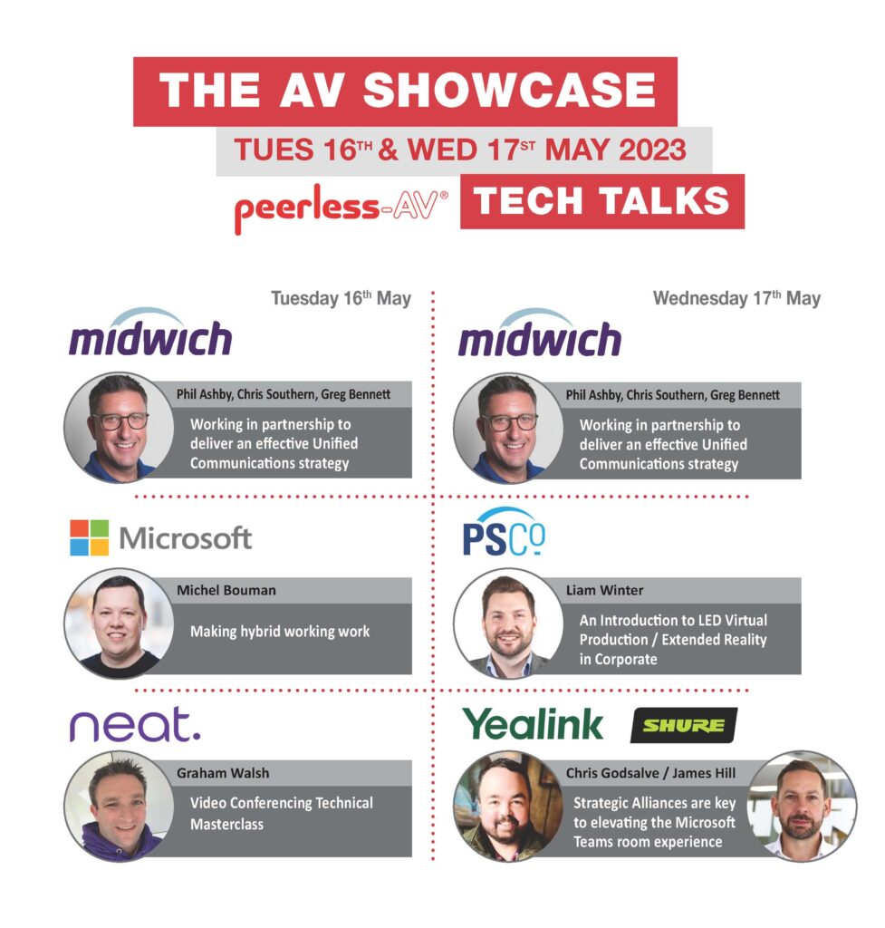 Peerless-AV® announces Tech Talks Headliners at The AV Showcase 2023