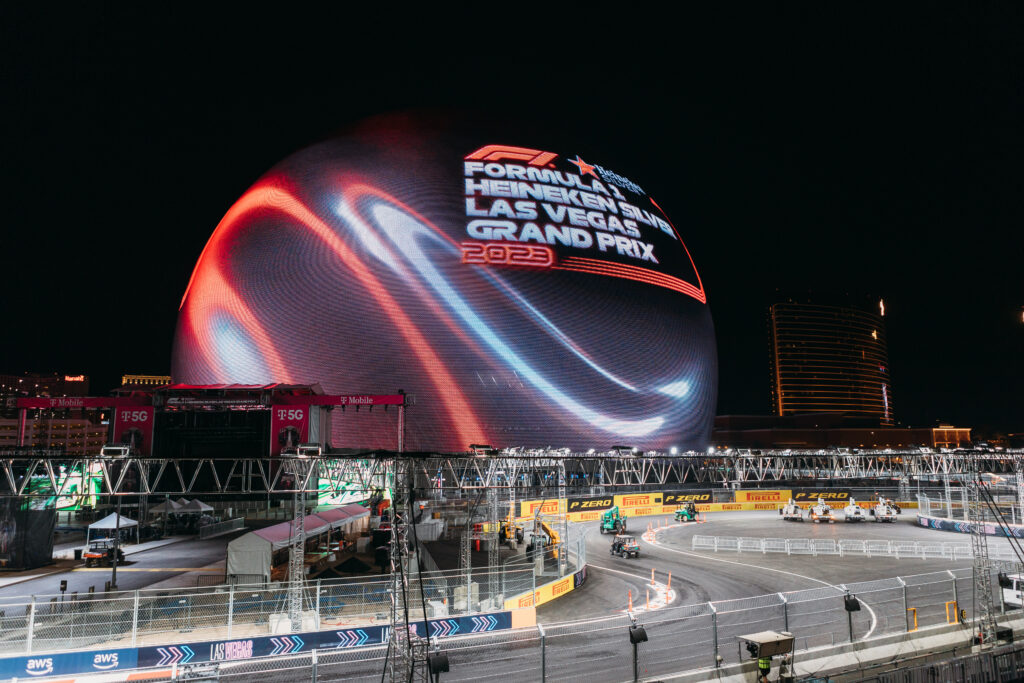 Sphere and Formula 1 Heineken Silver Las Vegas Grand Prix Set to Debut Exclusive Race Content on Exosphere, the World’s Largest LED Screen