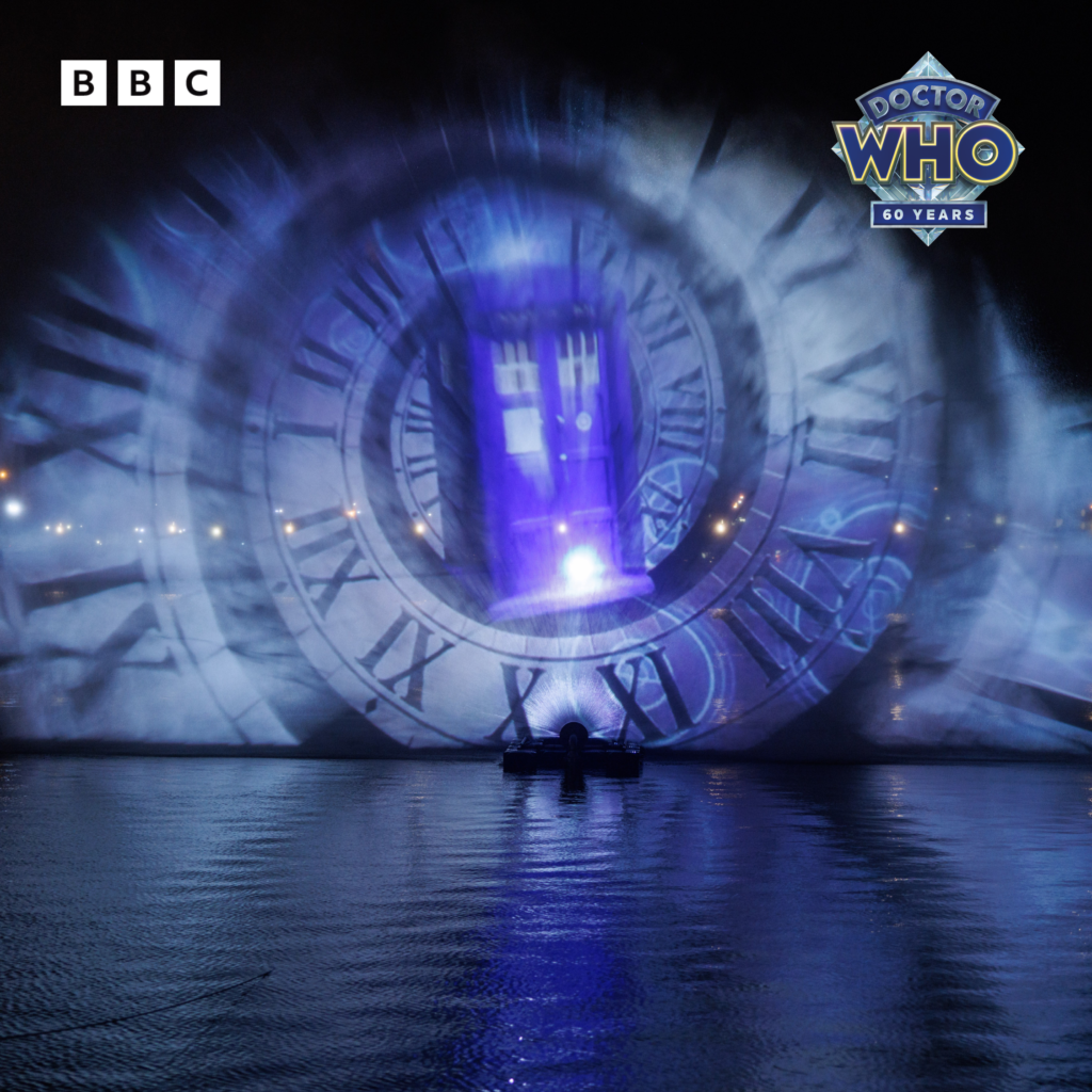 LCI Productions stages water projection for Doctor Who’s 60th anniversary