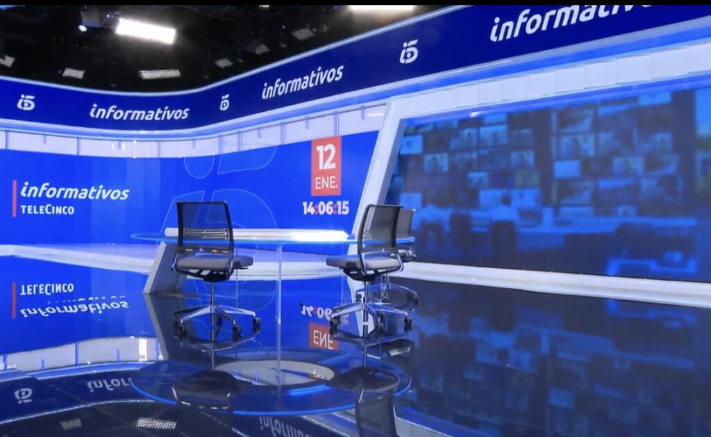Mediaset España updates Telecinco and Cuatro news sets with Alfalite LED screens.