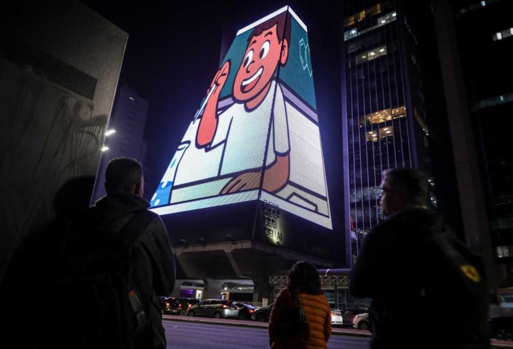 ON renovation of Latin America’s largest digital art façade